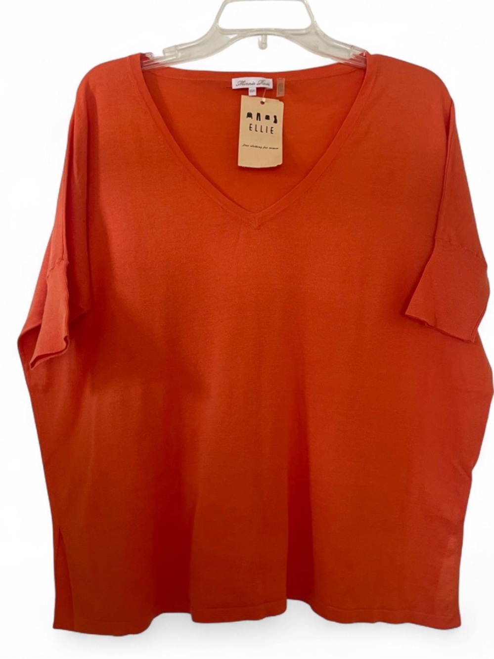 NWT Minnie Rose Mango Short Sleeve Top Womens Size XS/S